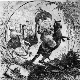 "Christmas in the Colonies," Illustrated Sydney News, 1882, BibliOdyssey