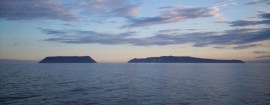 The Diomede Islands of the Bering Sea