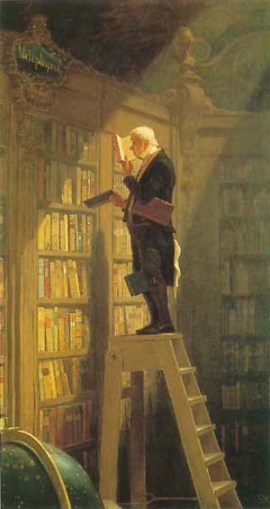 bookworm "Der Bücherworm" by Carl Spitzweg, 1850