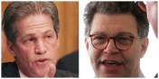 Norm Coleman and Al Franken