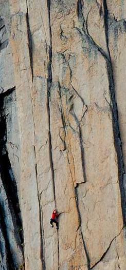 Steph Davis free soloing The Diamond