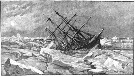 jeannette-sinking1 The Sinking of the Jeannette, based on sketch by M. J. Burns, 1881