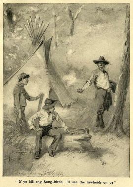 two little savages Illustration from Two Little Savages by E T Seton, 1903