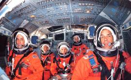 Shuttle Discovery Cockpit, STS 33, November 1989